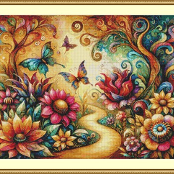 Fantasy Garden Cross Stitch Pattern