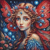 Feathers Fae Cross Stitch Pattern