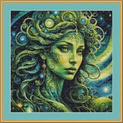 Gaia Woman Cross Stitch Pattern