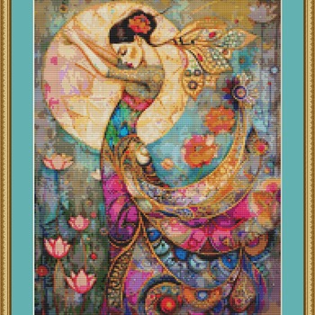 Graceful Woman Cross Stitch Pattern