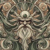 Green Man Cross Stitch Pattern