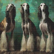 Greyhounds Cross Stitch Pattern