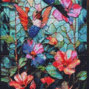 Hummingbirds Cross Stitch Pattern