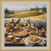 Italian Food Cross Stitch Pattern