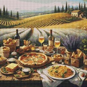 Italian Food Cross Stitch Pattern