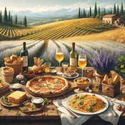 Italian Food Cross Stitch Pattern