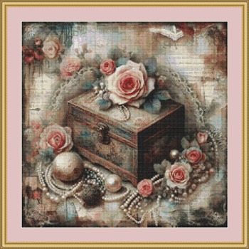 Jewellery Box Cross Stitch Pattern