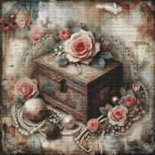 Jewellery Box Cross Stitch Pattern