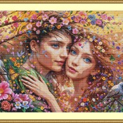 Love In Bloom Cross Stitch Pattern