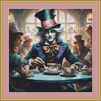 Mad Hatter Cross Stitch Pattern