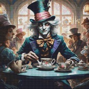 Mad Hatter Cross Stitch Pattern