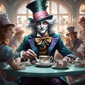 Mad Hatter Cross Stitch Pattern