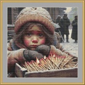 Matchstick Girl Cross Stitch Pattern