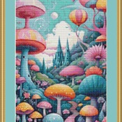 Mushroom Fantasy Cross Stitch Pattern