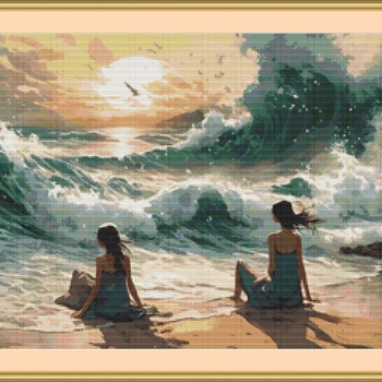 On The Beach Cross Stitch Pattern