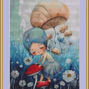 On The Mushrooms Cross Stitch Pattern