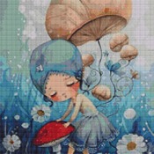 On The Mushrooms Cross Stitch Pattern