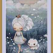 Out For A Walk Cross Stitch Pattern