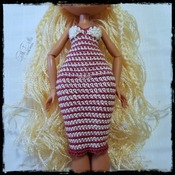 PATTERN: Lol Omg FIERCE Doll Addy gown dress Crochet Pattern by GothDollie