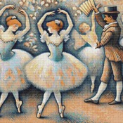 Pretty Ballerinas Cross Stitch Pattern