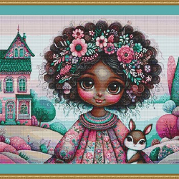 Pretty Little Girl 2 Cross Stitch Pattern