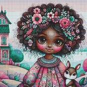 Pretty Little Girl 2 Cross Stitch Pattern