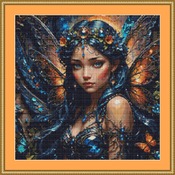 Sapphire Fae Cross Stitch Pattern