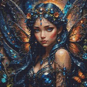 Sapphire Fae Cross Stitch Pattern