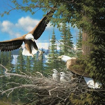 Spring Bald Eagles Cross Stitch Pattern***L@@K***Buyers Can Download Your Pattern As Soon As They Complete The Purchase