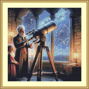 Stargazing Cross Stitch Pattern