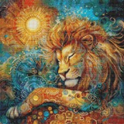 Surrealistic Lion Cross Stitch Pattern