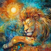 Surrealistic Lion Cross Stitch Pattern