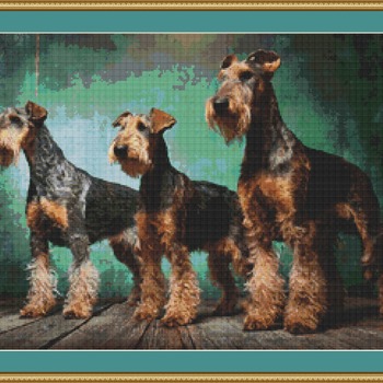 Terriers Cross Stitch Pattern