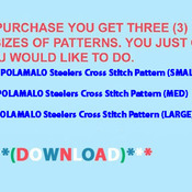 Troy Polamalo Pittsburgh Steelers Cross Stitch Pattern***L@@K***Buyers Can Download Your Pattern As Soon As They Complete The Purchase