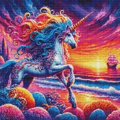 Unicorn Sunset Cross Stitch Pattern