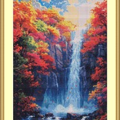 Waterfall Cross Stitch Pattern