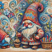 Whimsical Gnomes Cross Stitch Pattern