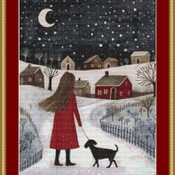 Winter Night Cross Stitch Pattern