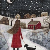 Winter Night Cross Stitch Pattern