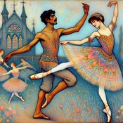 Ballet Dancers Cross Stitch Pattern