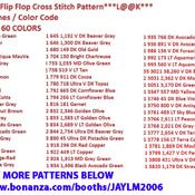 Blew Out My Flip Flop Cross Stitch Pattern***L@@K***Buyers Can Download Your Pattern As Soon As They Complete The Purchase