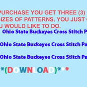 Ohio State Buckeyes TaiLgate Cross Stitch Pattern***L@@K***Buyers Can Download Your Pattern As Soon As They Complete The Purchase