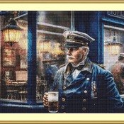 Sea Captain Cross Stitch Pattern