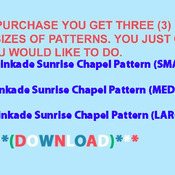 Thomas Kinkade Sunrise Chapel Cross Stitch Pattern***L@@K***Buyers Can Download Your Pattern As Soon As They Complete The Purchase