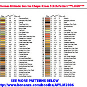 Thomas Kinkade Sunrise Chapel Cross Stitch Pattern***L@@K***Buyers Can Download Your Pattern As Soon As They Complete The Purchase