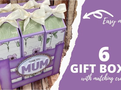 2 Projects in 1| Milk Carton Gift Boxes with Matching Crate! EASY MAKES