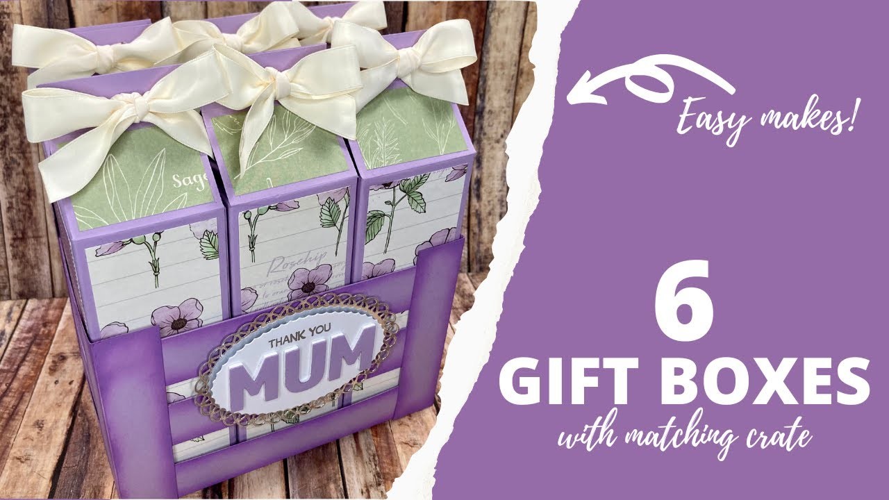 2 Projects in 1| Milk Carton Gift Boxes with Matching Crate! EASY MAKES