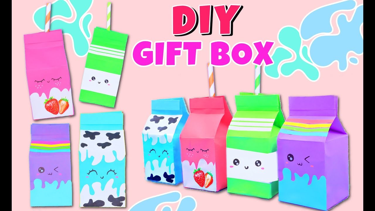4 DIY AMAZING PAPER GIFT BOX IDEAS - How To Make Super Cute Gift Box For Friends at Home