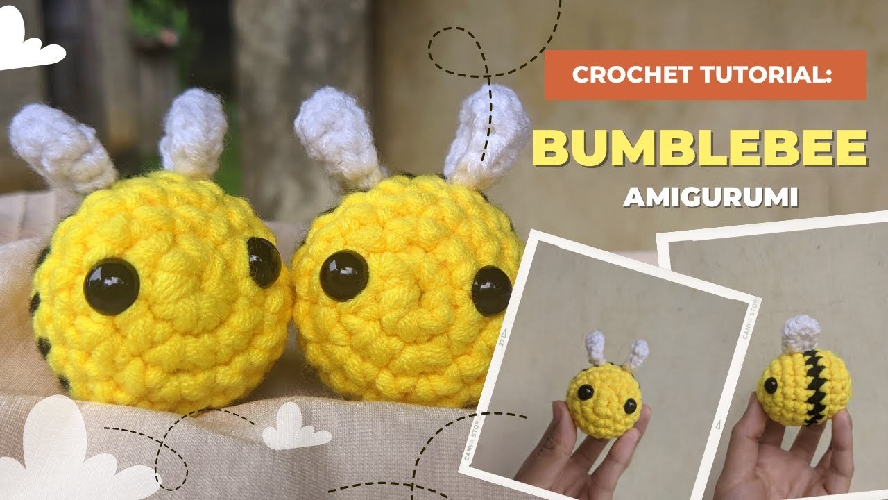 Amigurumi mini bee | Easy crochet tutorial