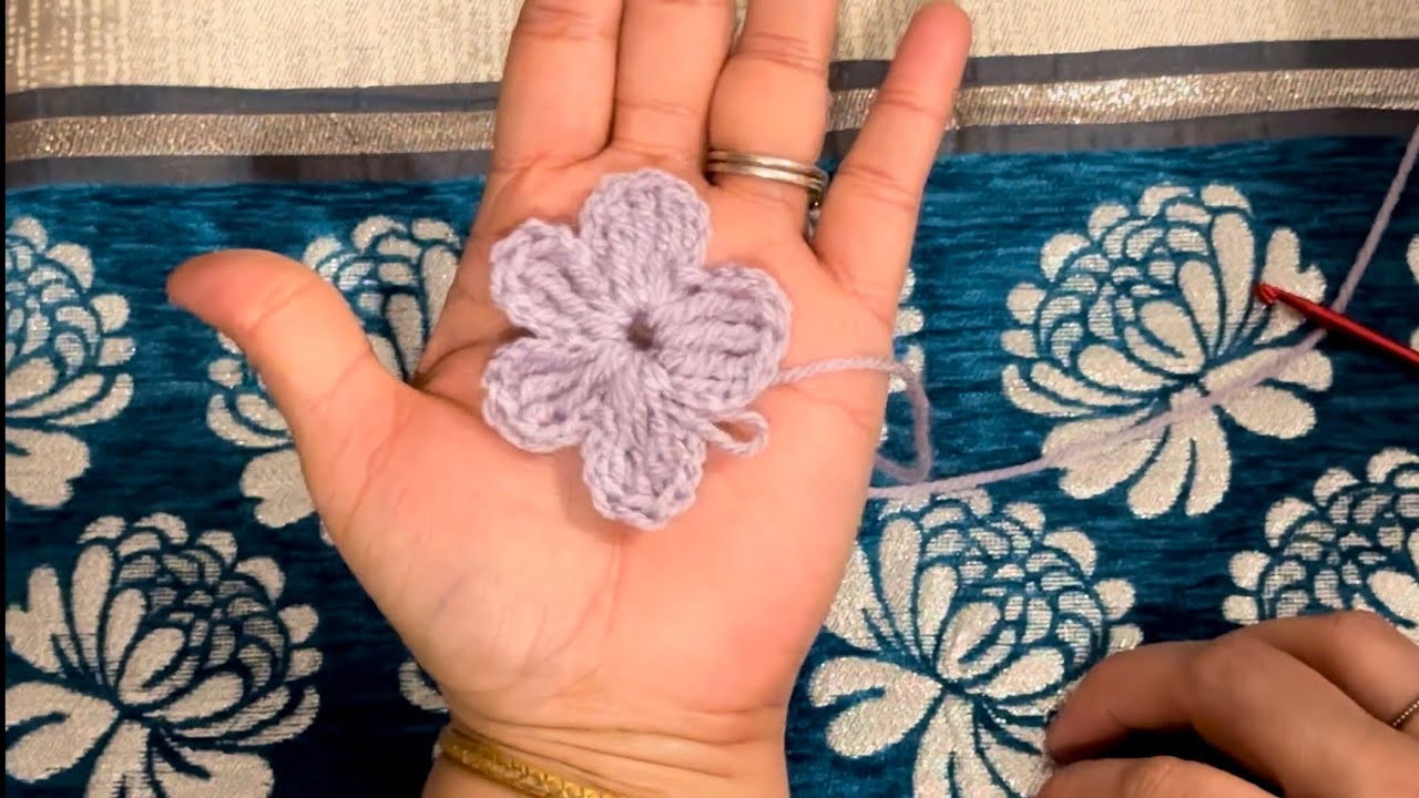 BEAUTIFUL CROCHET SIMPLE FLOWER | Easy crochet flower tutorial for beginners | Crochet life